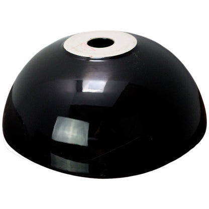 American Imaginations AI-27879 Round Black Ceramic Bathroom Vessel Sink with Enamel Glaze Finish