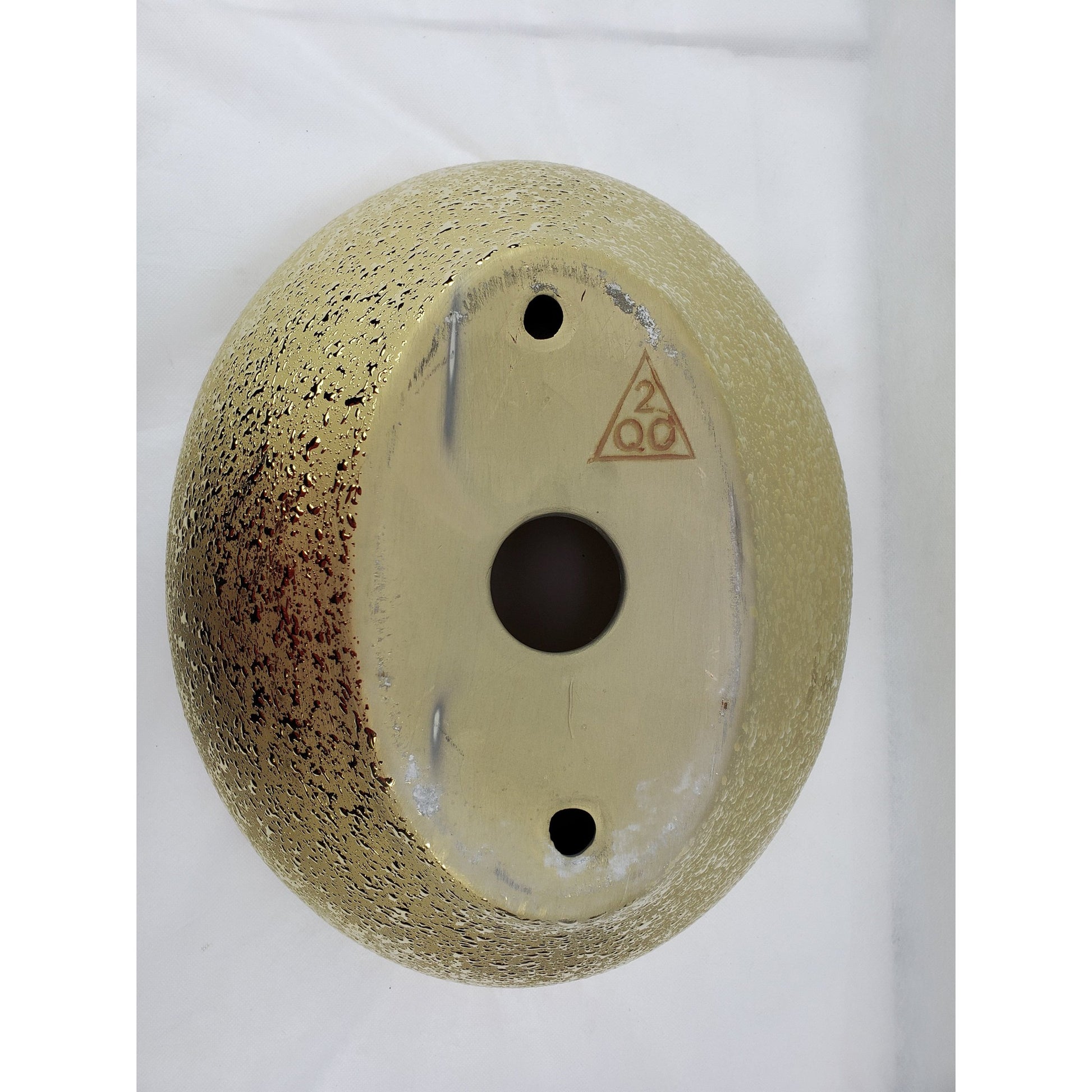 American Imaginations AI-27933 Oval Gold Ceramic Bathroom Vessel Sink with Enamel Glaze Finish