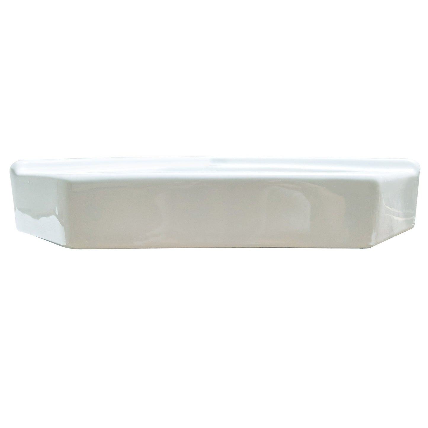 American Imaginations AI-28229 22" V-Shape Enamel Glaze White Ceramic Transitional