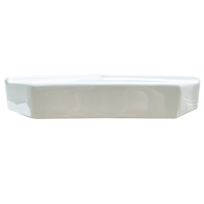 American Imaginations AI-28229 22" V-Shape Enamel Glaze White Ceramic Transitional