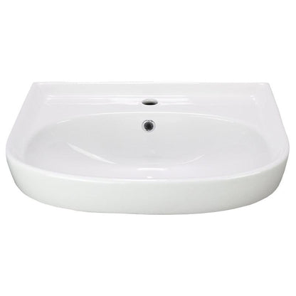 American Imaginations AI-28673 22" Rectangle Enamel Glaze White Ceramic Transitional
