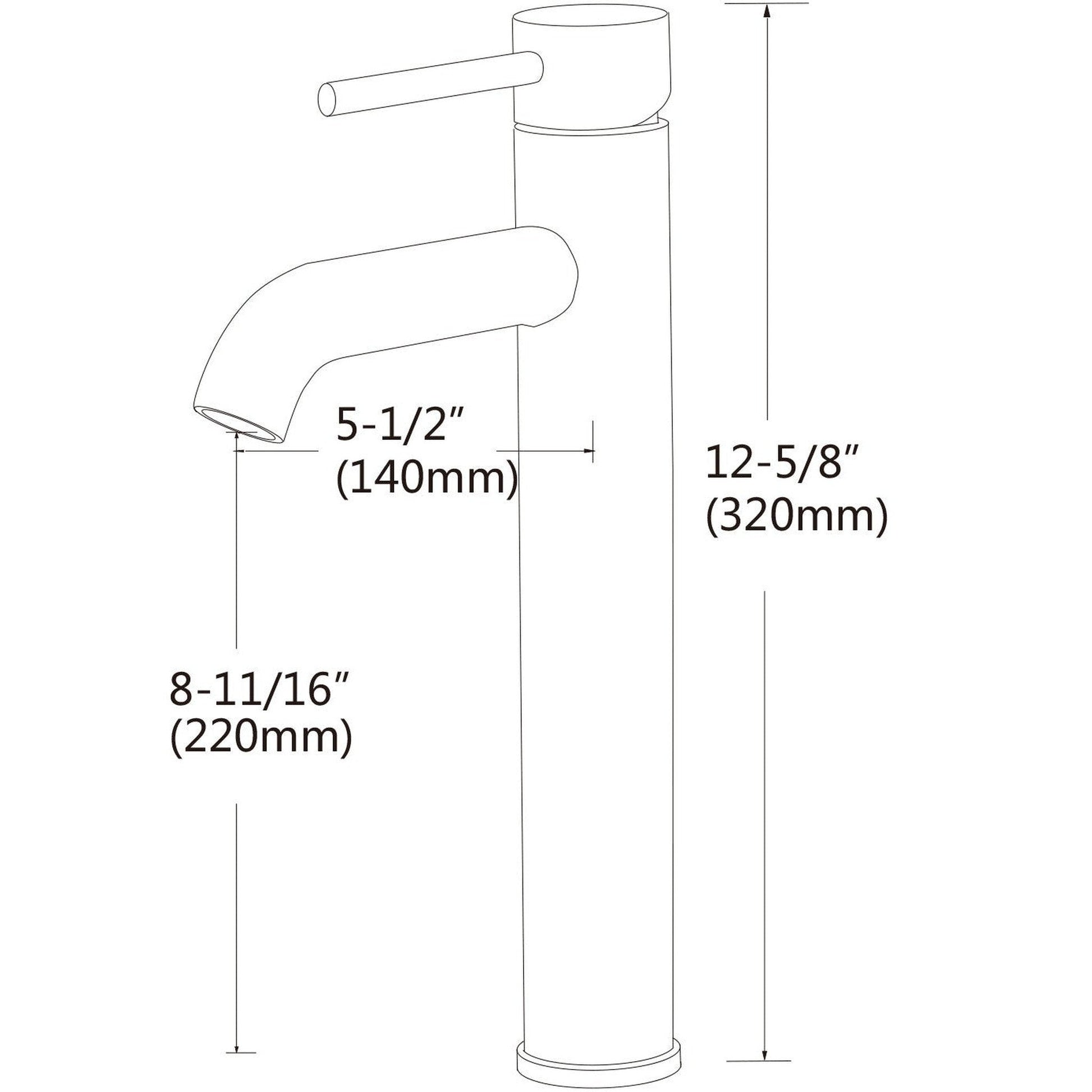 American Imaginations AI-28794 3" Black Unique Lead Free Brass Traditional Bathroom Sink Faucet