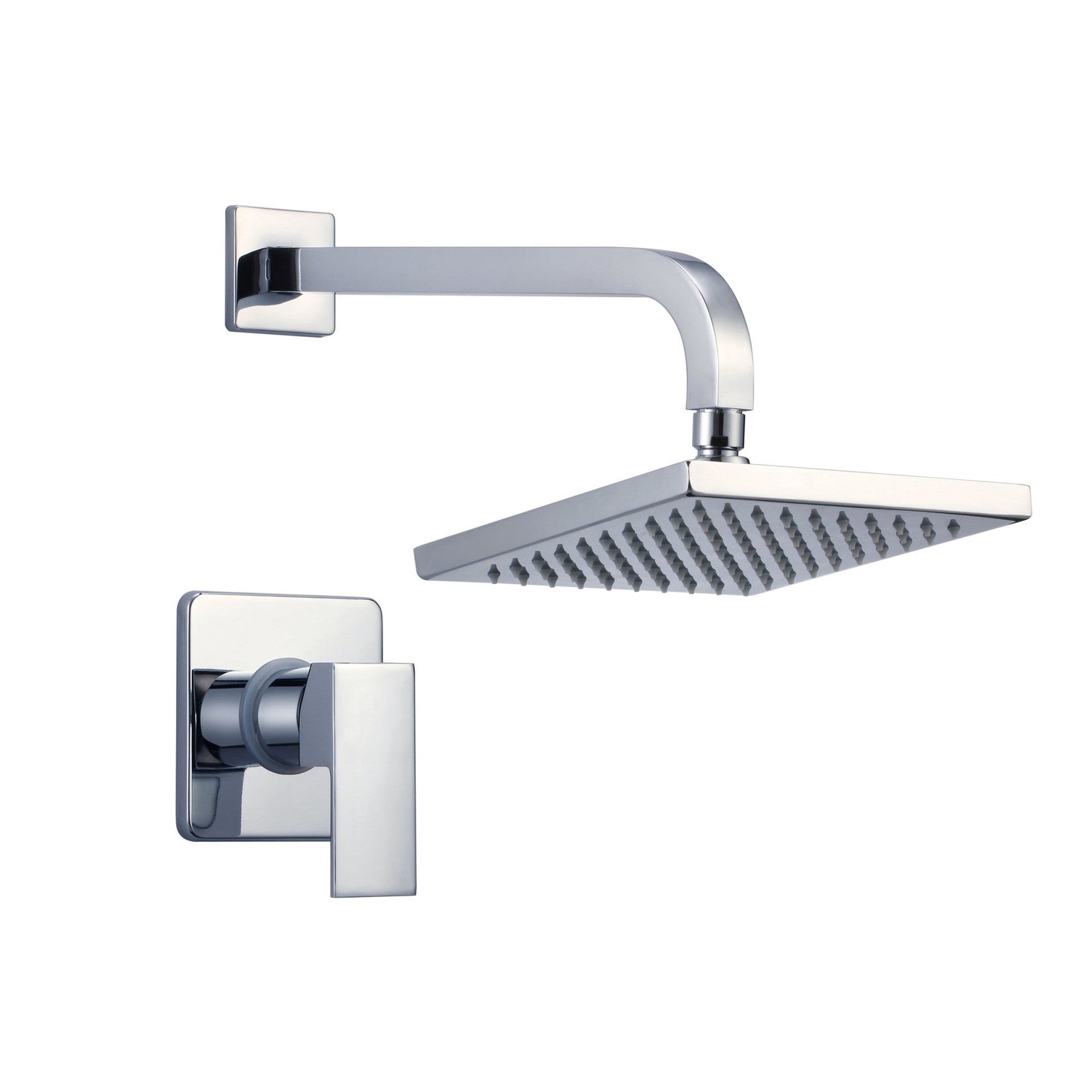 American Imaginations AI-29312 8" Chrome Stainless Steel Transitional Shower Kit