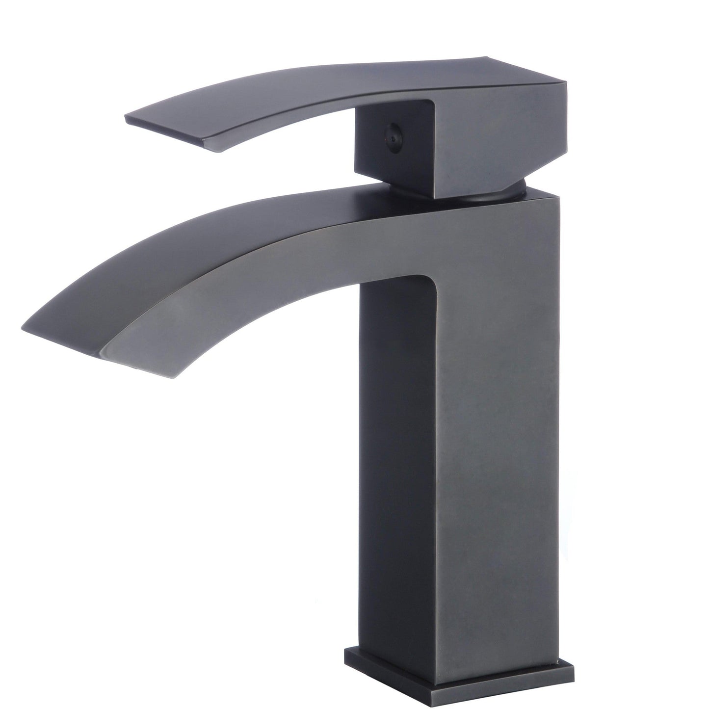 American Imaginations AI-29503 3" Black Unique Lead Free Brass Transitional Bathroom Sink Faucet Set