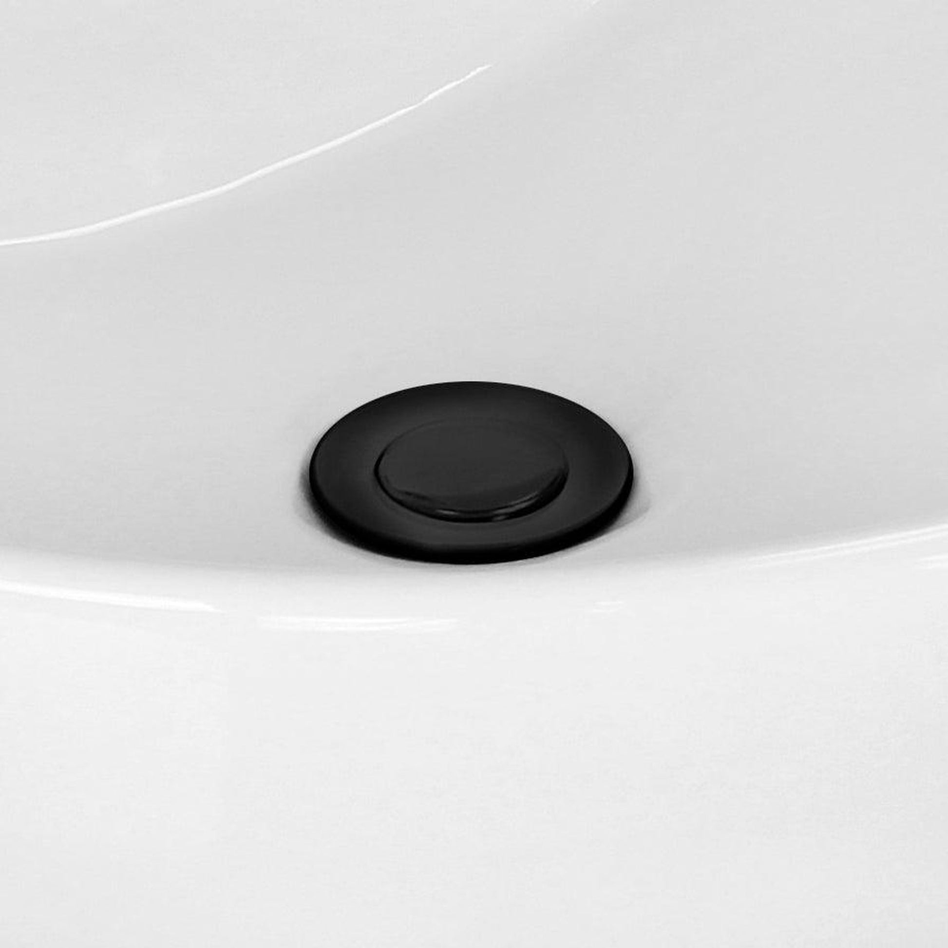 American Imaginations AI-30132 15" Square Enamel Glaze White Ceramic Transitional