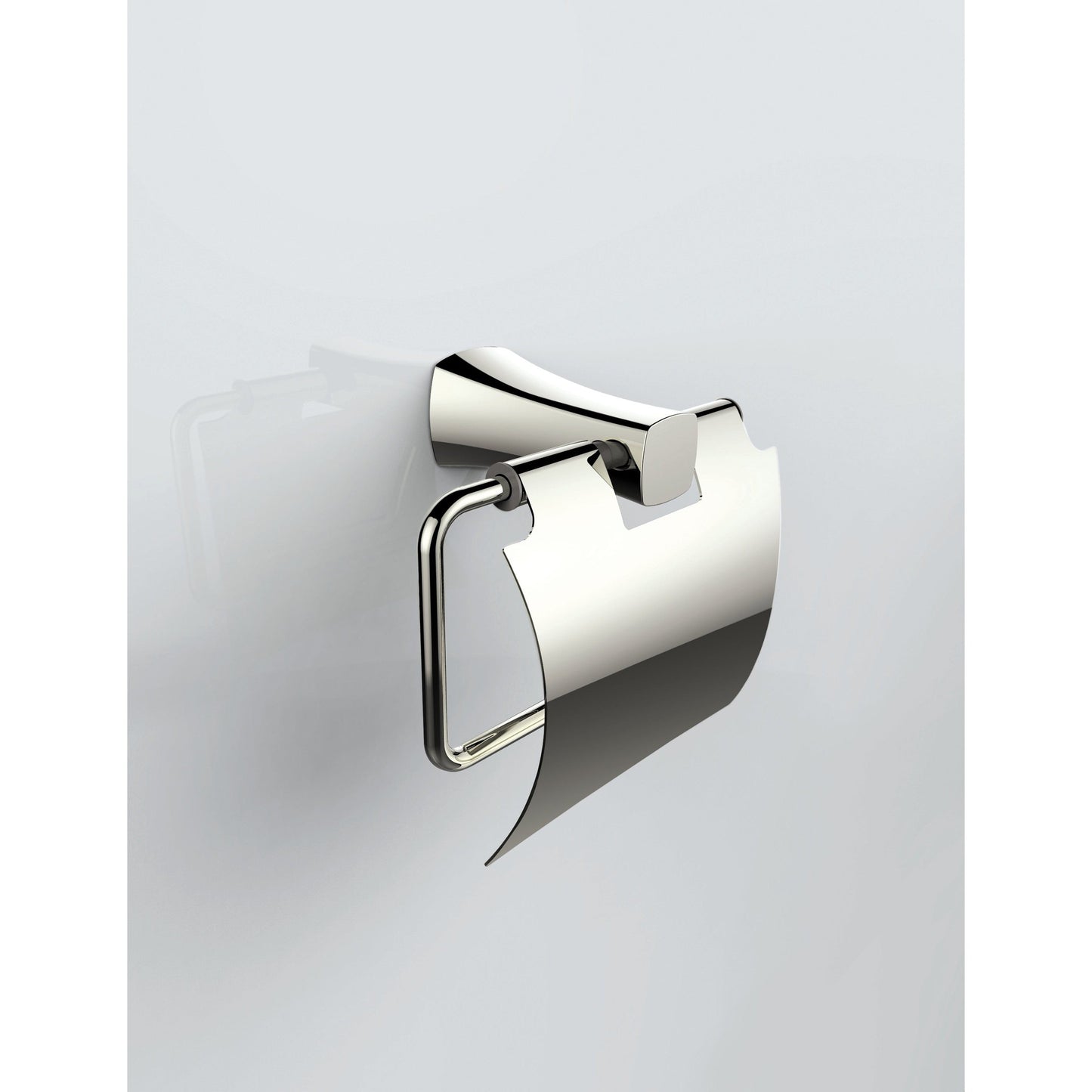 American Imaginations AI-3049 6" Chrome Rectangular Wall Mount Modern Toilet Paper Roll Holder