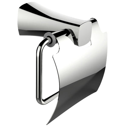 American Imaginations AI-3049 6" Chrome Rectangular Wall Mount Modern Toilet Paper Roll Holder