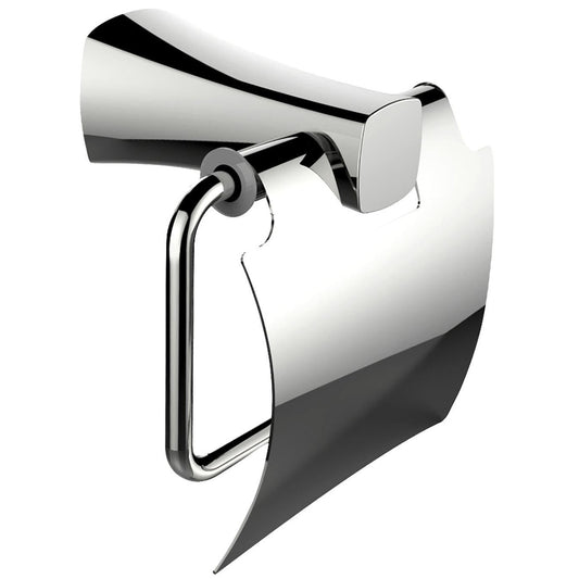 American Imaginations AI-3049 6" Chrome Rectangular Wall Mount Modern Toilet Paper Roll Holder