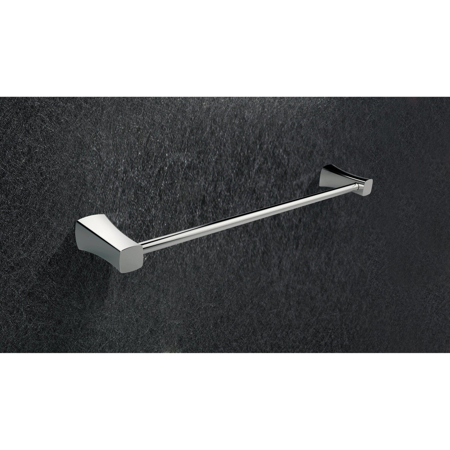 American Imaginations AI-3055 25" Chrome Rectangular Wall Mount Modern Towel Bar