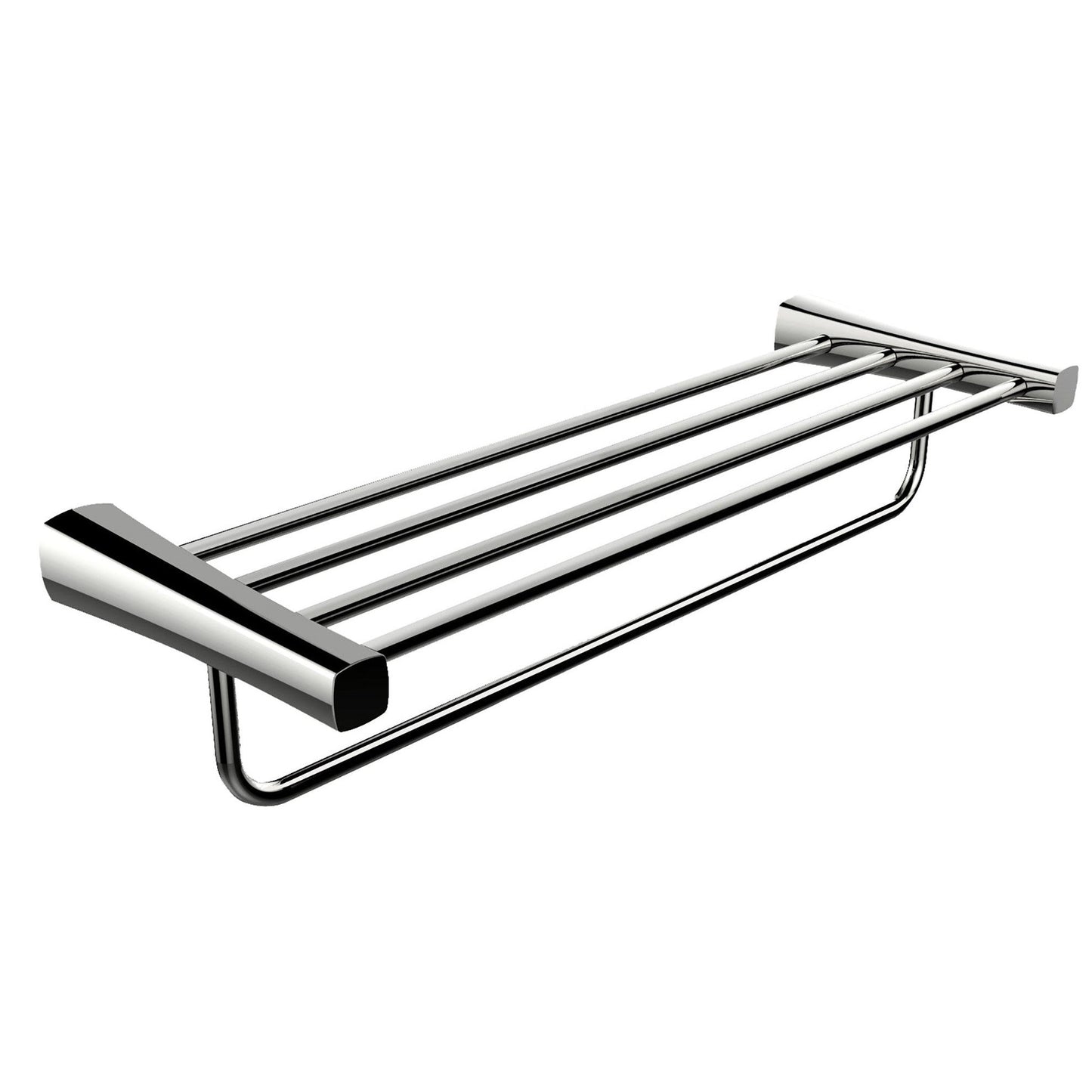 American Imaginations AI-3056 24" Chrome Rectangular Wall Mount Modern Towel Bar