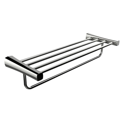 American Imaginations AI-3056 24" Chrome Rectangular Wall Mount Modern Towel Bar