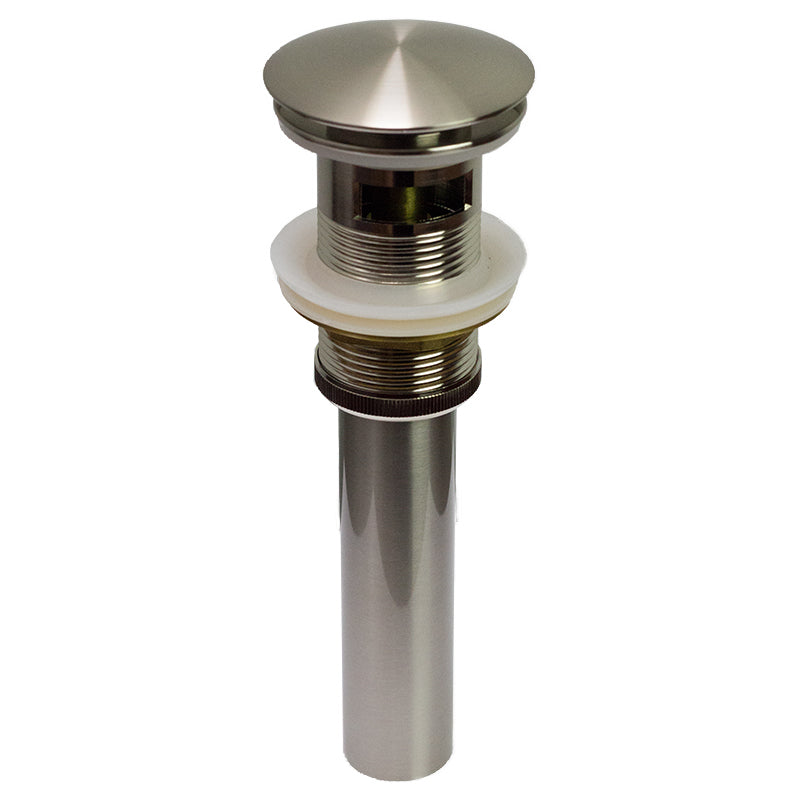 American Imaginations AI-30793 18" White Round Drop In Traditional Bathroom Vessel Sink Set