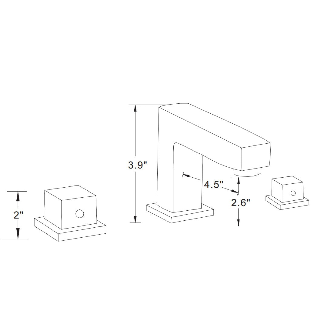 American Imaginations AI-32984 17" White Square Drop In Transitional Ceramic Top Set
