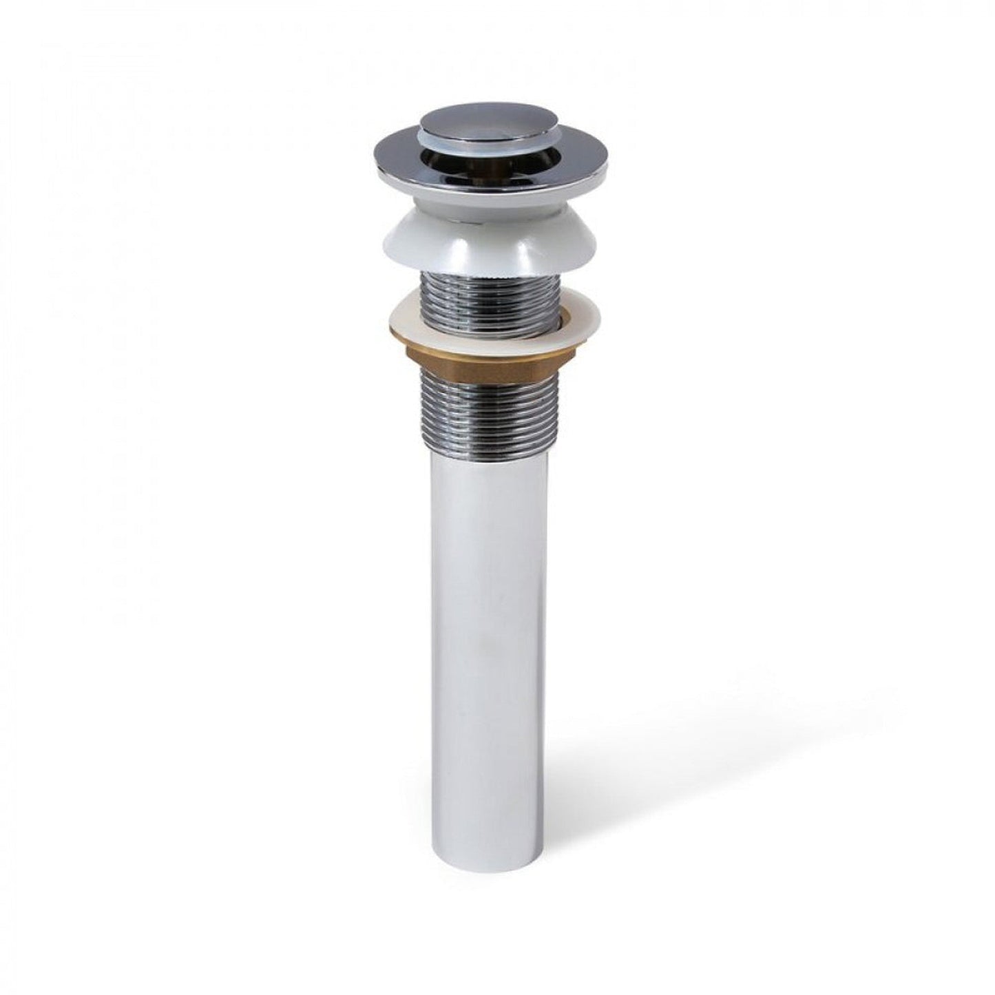 American Imaginations AI-33593 3" Chrome Round Stainless Steel Bathroom Sink Drain