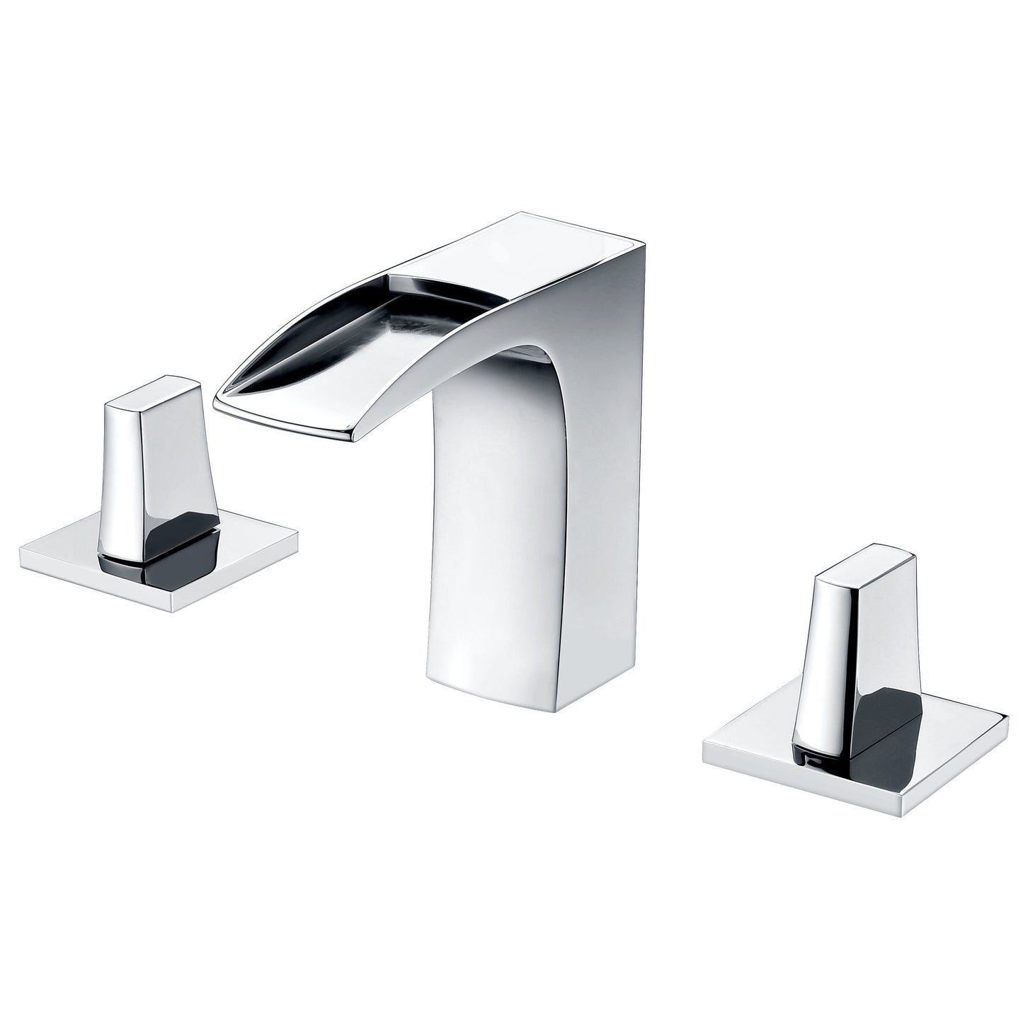 American Imaginations AI-34111 20" White Rectangular Above Counter Modern Bathroom Vessel Sink Set