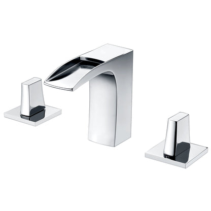 American Imaginations AI-34111 20" White Rectangular Above Counter Modern Bathroom Vessel Sink Set
