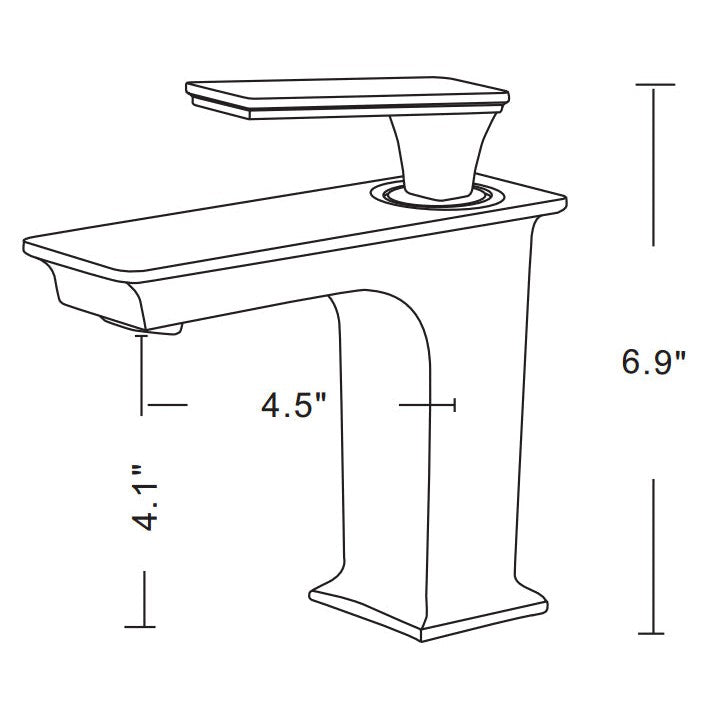 American Imaginations AI-34149 20" White Rectangular Semi-Recessed Modern Bathroom Vessel Sink Set