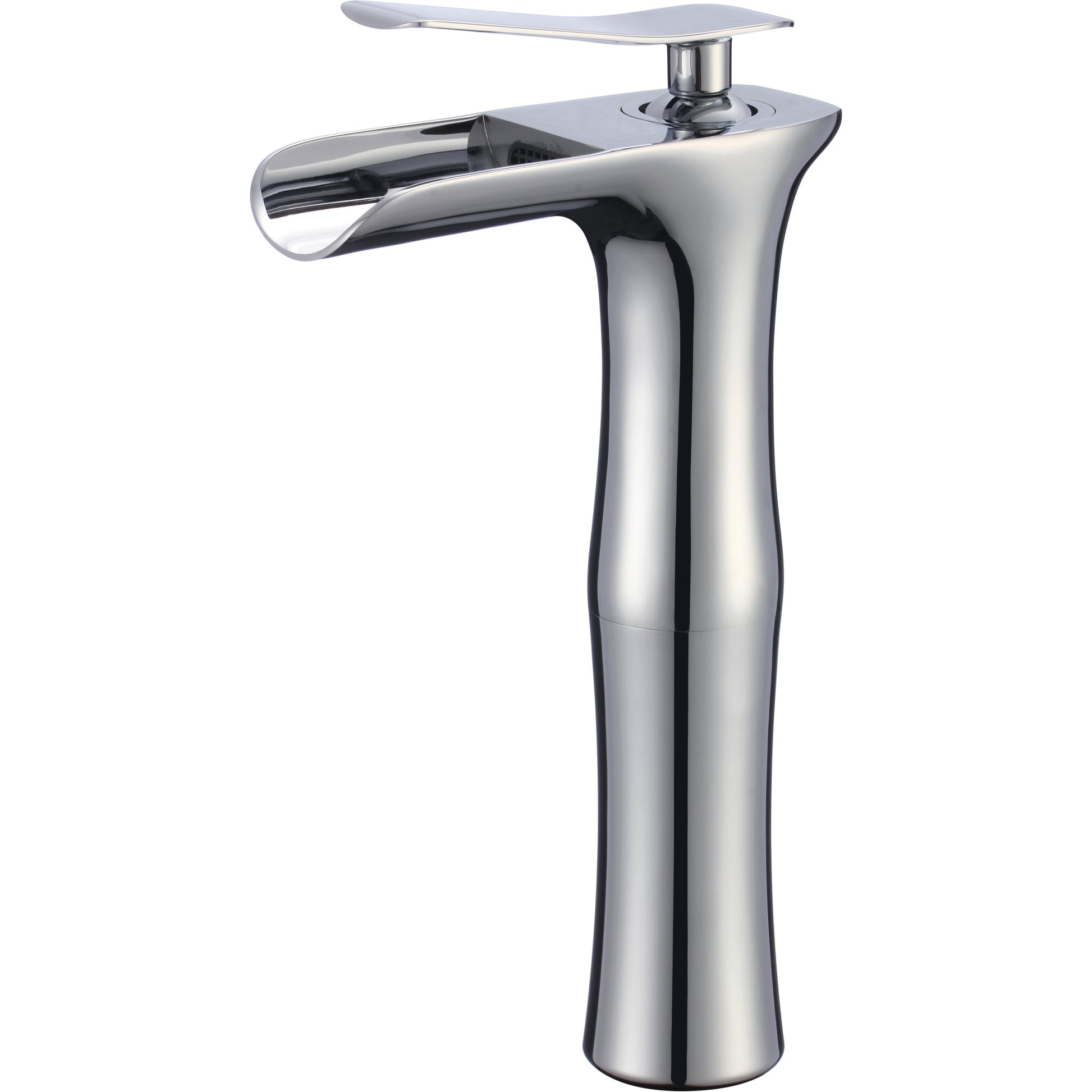 American Imaginations AI-34185 22" White Rectangular Above Counter Modern Bathroom Vessel Sink Set