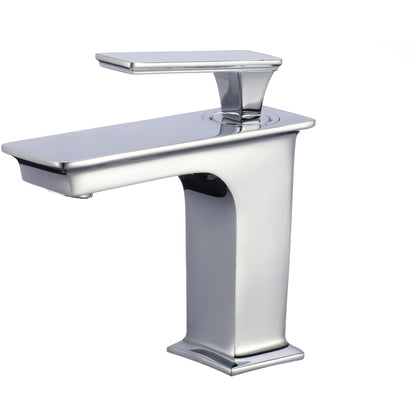 American Imaginations AI-34191 18" White Rectangular Above Counter Transitional Bathroom Vessel Sink Set