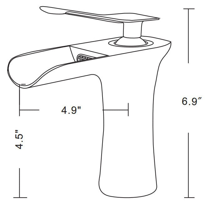 American Imaginations AI-34239 18" White Rectangular Above Counter Transitional Bathroom Vessel Sink Set