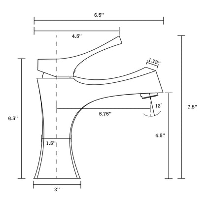 American Imaginations AI-34302 18" White Unique Wall Mount Transitional Bathroom Vessel Sink Set