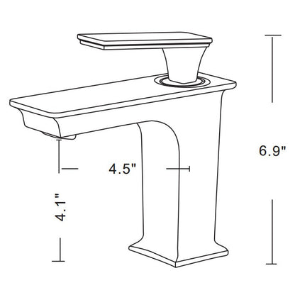 American Imaginations AI-34309 18" White Unique Wall Mount Transitional Bathroom Vessel Sink Set