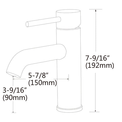 American Imaginations AI-34310 18" White Unique Wall Mount Transitional Bathroom Vessel Sink Set