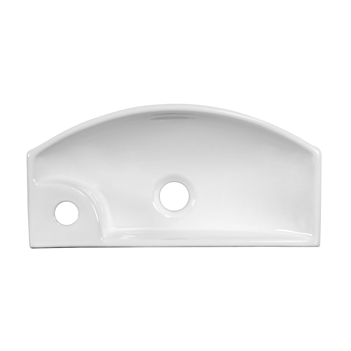 American Imaginations AI-34313 18" White Rectangular Above Counter Transitional Bathroom Vessel Sink Set