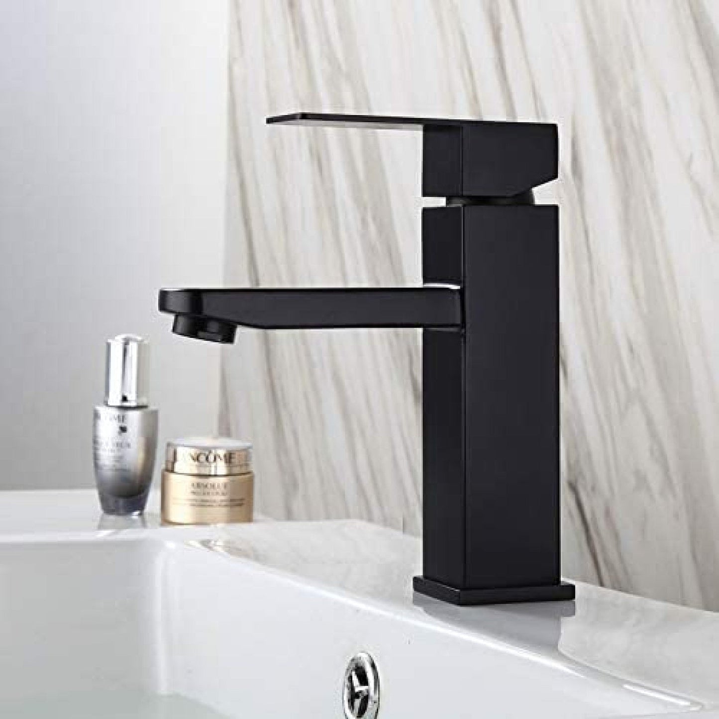 American Imaginations AI-34361 3" Black Unique Lead Free Brass Transitional Bathroom Sink Faucet