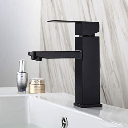 American Imaginations AI-34361 3" Black Unique Lead Free Brass Transitional Bathroom Sink Faucet