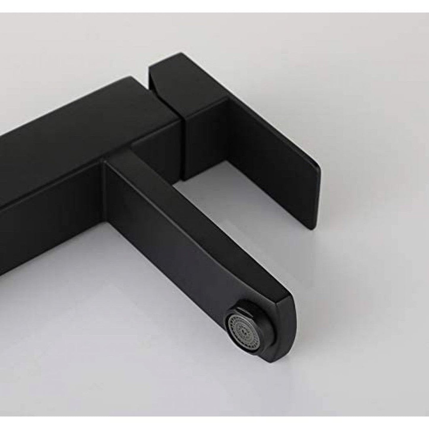 American Imaginations AI-34361 3" Black Unique Lead Free Brass Transitional Bathroom Sink Faucet