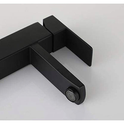 American Imaginations AI-34361 3" Black Unique Lead Free Brass Transitional Bathroom Sink Faucet