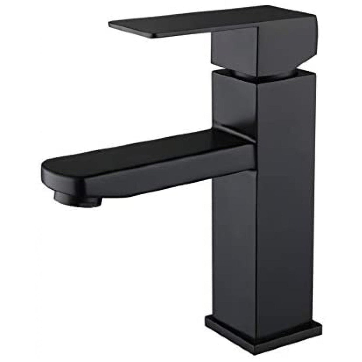 American Imaginations AI-34361 3" Black Unique Lead Free Brass Transitional Bathroom Sink Faucet