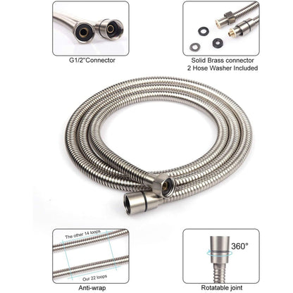 American Imaginations AI-34368 6" Brushed Nickel Round Stainless Steel Modern Shower Head