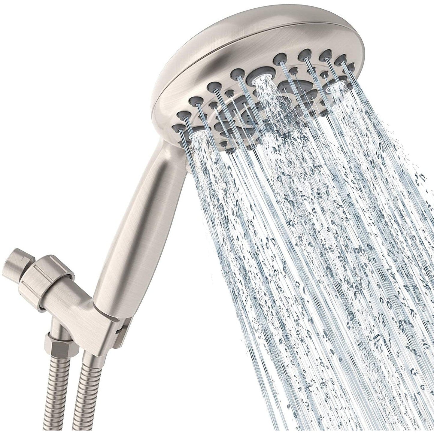 American Imaginations AI-34368 6" Brushed Nickel Round Stainless Steel Modern Shower Head