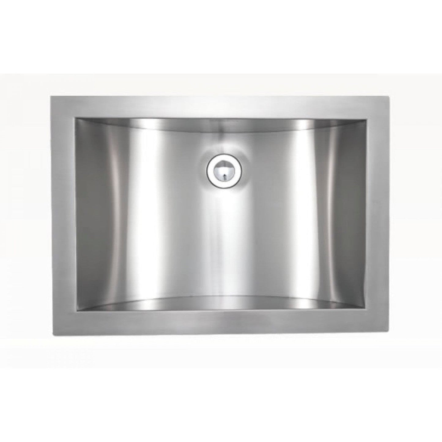 American Imaginations AI-34387 21" Stainless Steel Rectangle Stainless Steel Modern Bathroom Sink