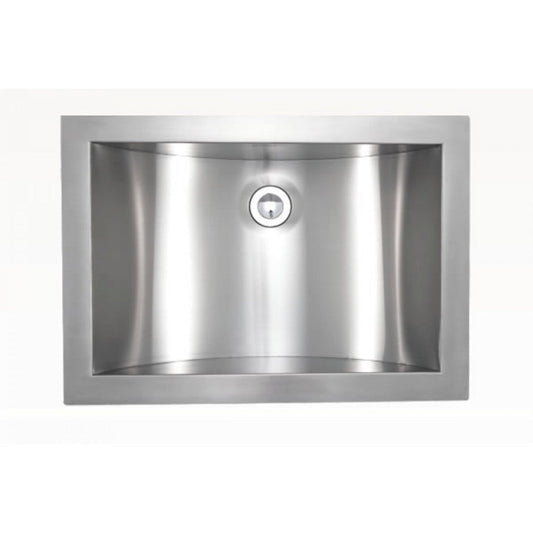 American Imaginations AI-34387 21" Stainless Steel Rectangle Stainless Steel Modern Bathroom Sink