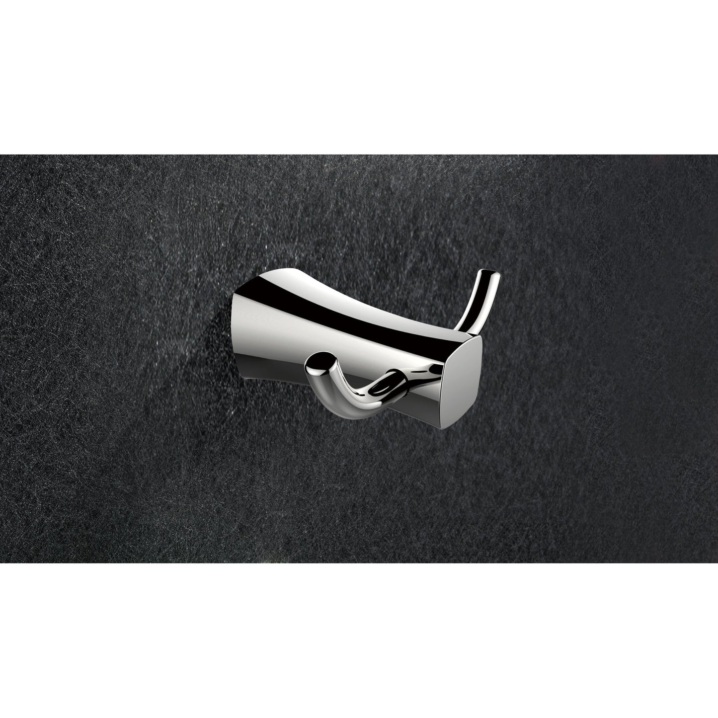 American Imaginations AI-34595 4" Chrome Rectangular Wall Mount Modern Robe Hook