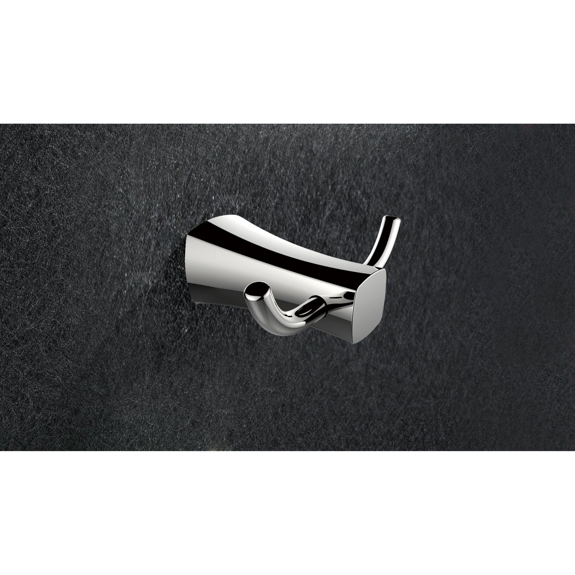 American Imaginations AI-34595 4" Chrome Rectangular Wall Mount Modern Robe Hook