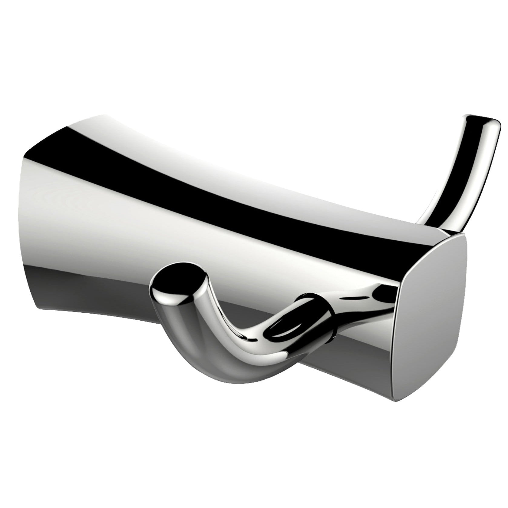 American Imaginations AI-34595 4" Chrome Rectangular Wall Mount Modern Robe Hook