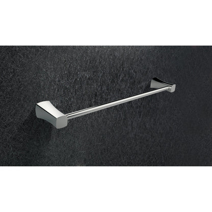 American Imaginations AI-34605 25" Chrome Rectangular Wall Mount Modern Towel Bar