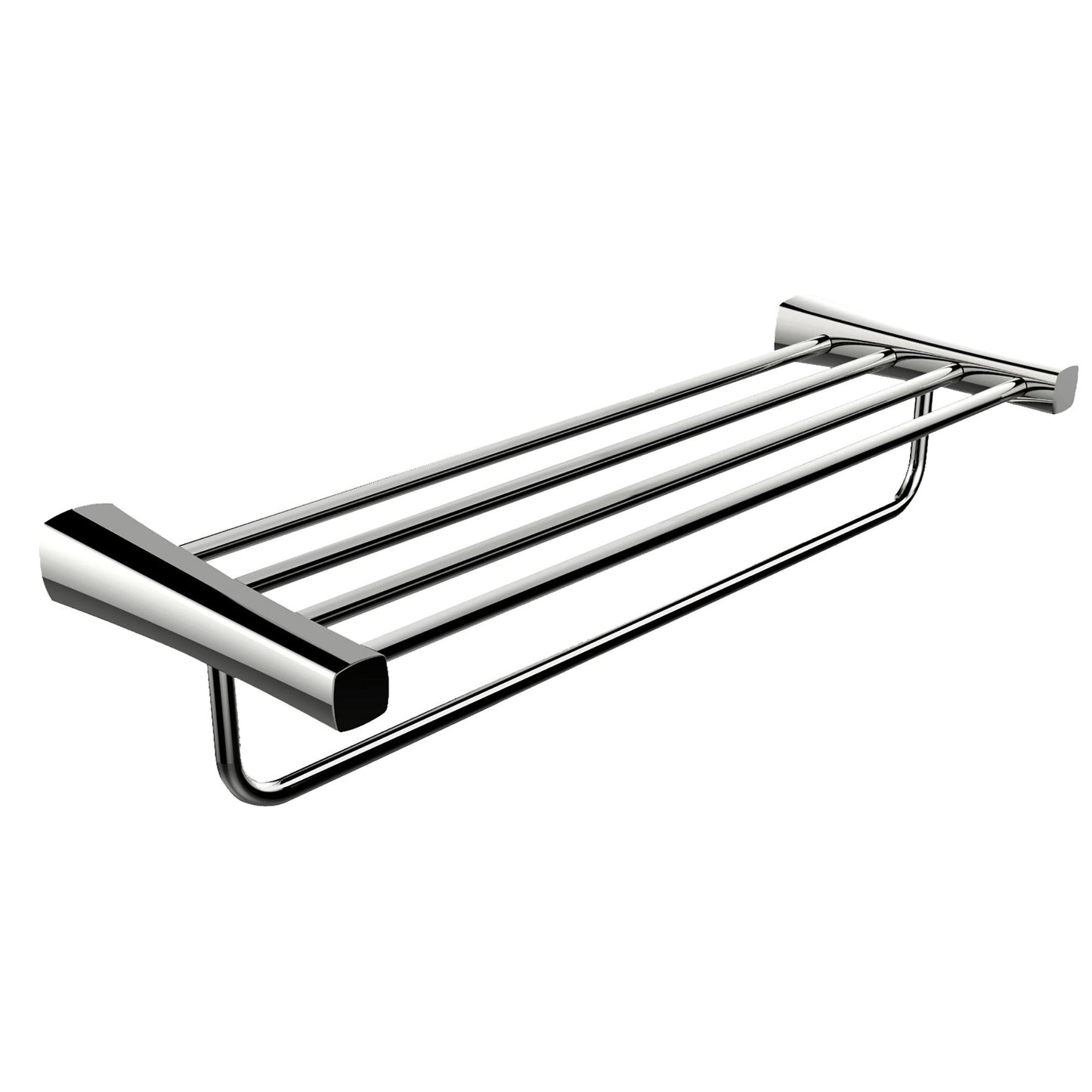 American Imaginations AI-34606 24" Chrome Rectangular Wall Mount Modern Towel Bar