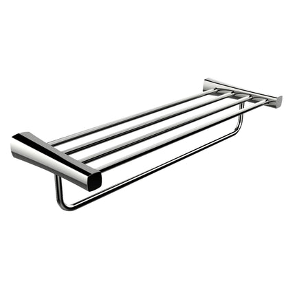 American Imaginations AI-34606 24" Chrome Rectangular Wall Mount Modern Towel Bar
