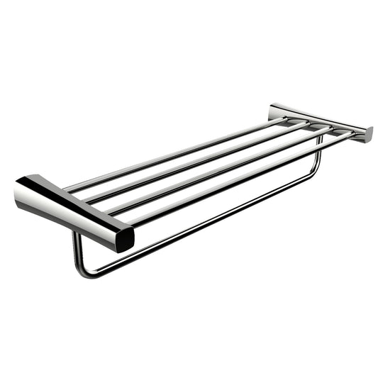 American Imaginations AI-34606 24" Chrome Rectangular Wall Mount Modern Towel Bar