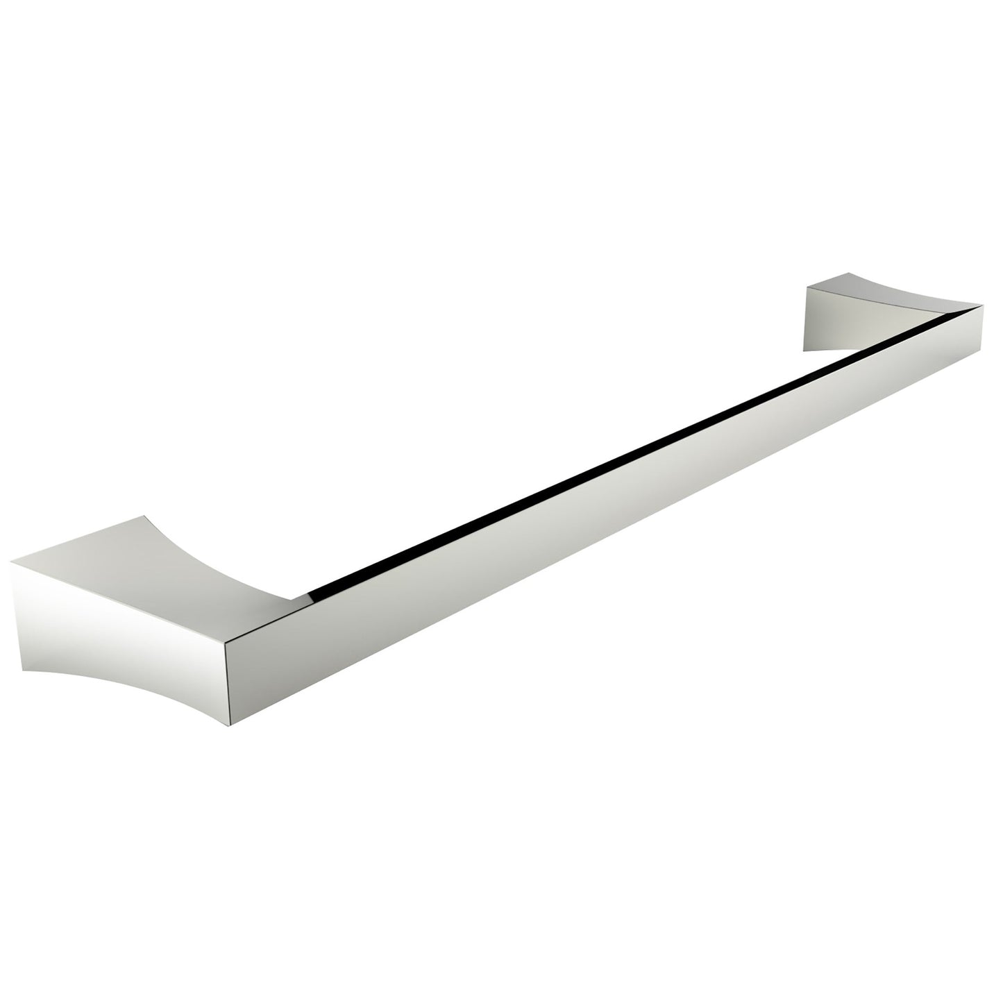 American Imaginations AI-34607 24" Chrome Rectangular Wall Mount Modern Towel Bar