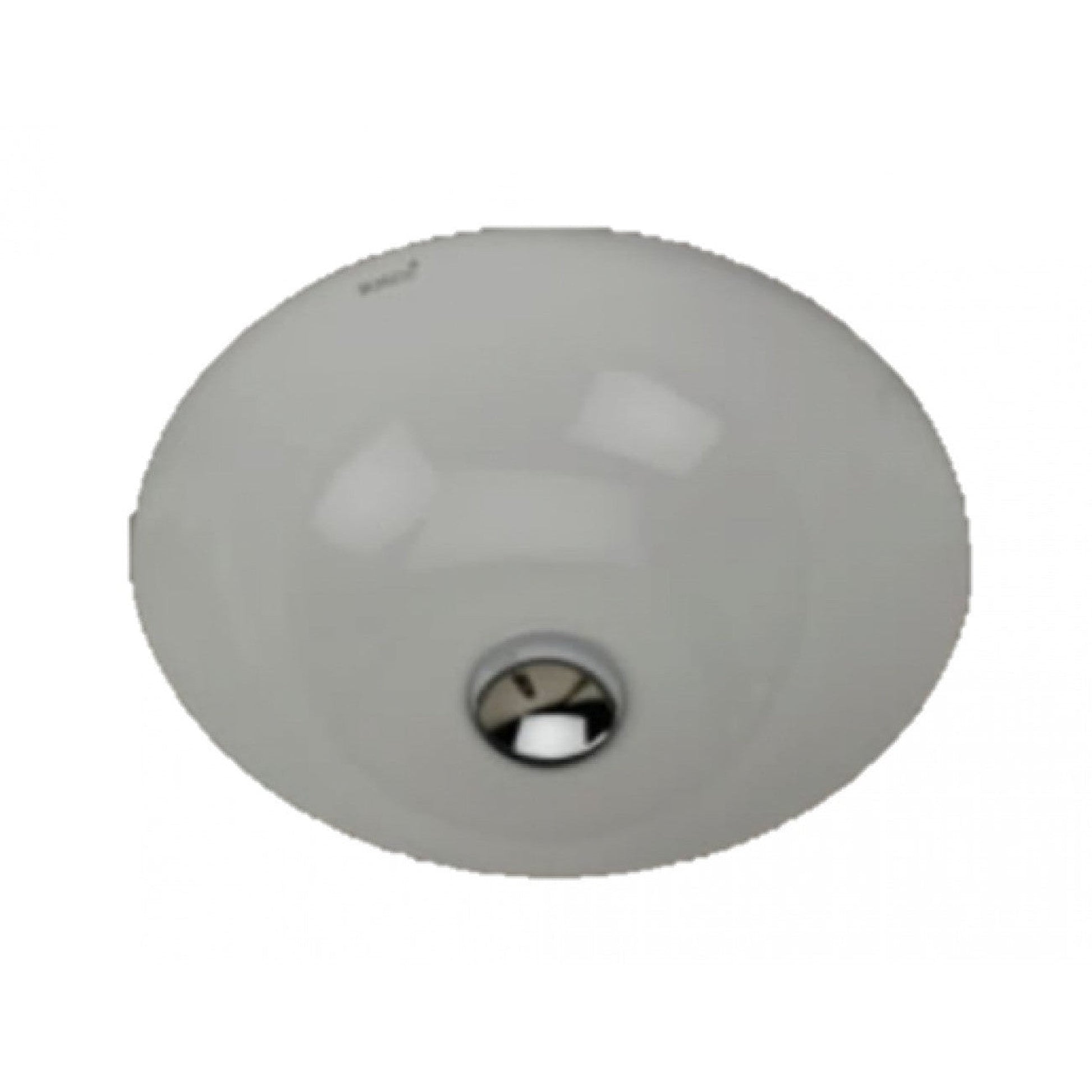 American Imaginations AI-34633 Round White Ceramic Bathroom Undermount Sink with Enamel Glaze Finish