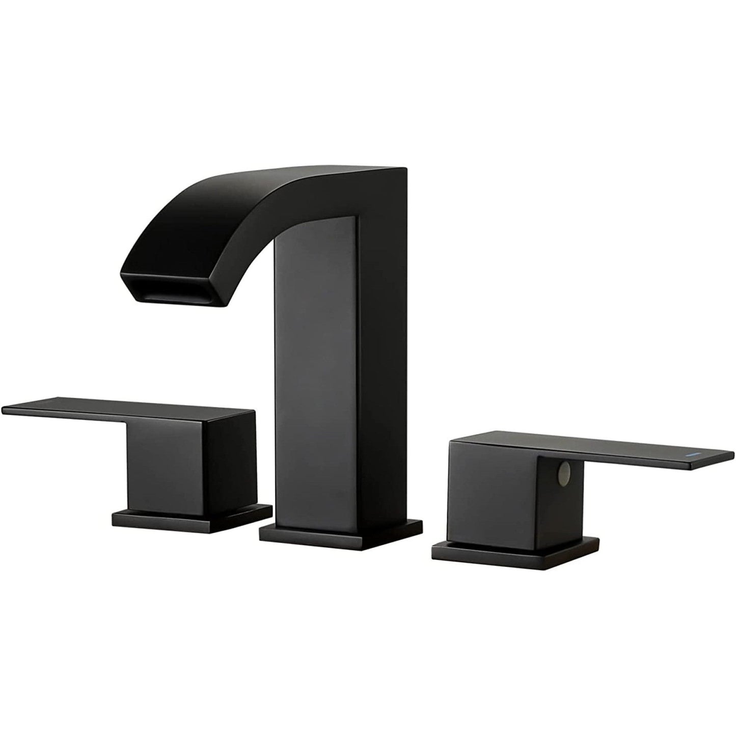 American Imaginations AI-36102 Square Black Stainless Steel Bathroom Sink Faucet with Matte Finish