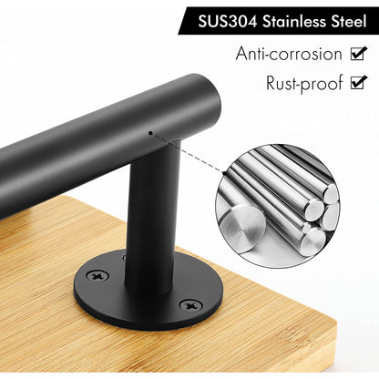 American Imaginations AI-36123 5" Matte Black Unique Wall Mount Modern Toilet Paper Roll Holder