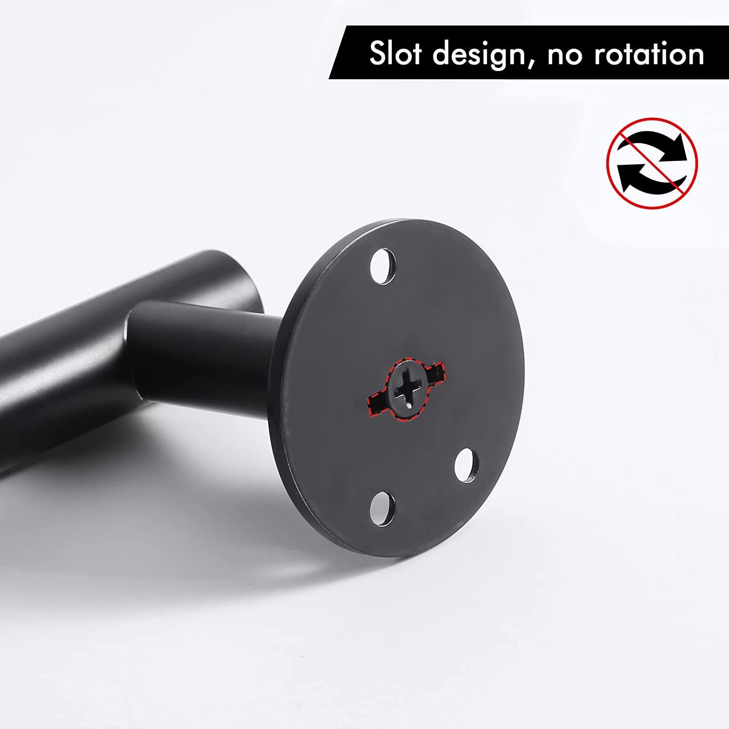 American Imaginations AI-36123 5" Matte Black Unique Wall Mount Modern Toilet Paper Roll Holder