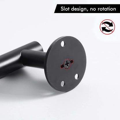 American Imaginations AI-36123 5" Matte Black Unique Wall Mount Modern Toilet Paper Roll Holder